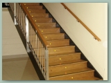 Closed Riser Stairs Stainless Balustrade