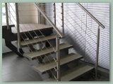 Stairs with Stainless Wire Balustrade