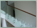 Glass with Timber Handrail