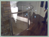 Curved Stainless Glass Balustrade