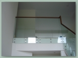 Glass Balustrade Timber Handrail