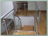 Chrome Style Stairs With Glass