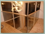 Structural Glass Balustrade Oak Handrail