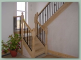 Wrought iron and Timber Stairs