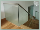 Toughened Safety Glass with Stainless Handrail