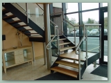 Open Riser Commercial Stairs